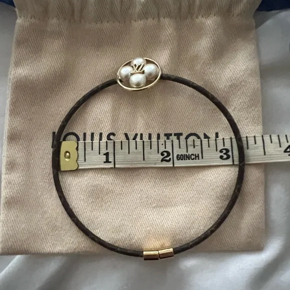 Louis Vuitton Black and Gold Bracelet - Picture 12 of 12
